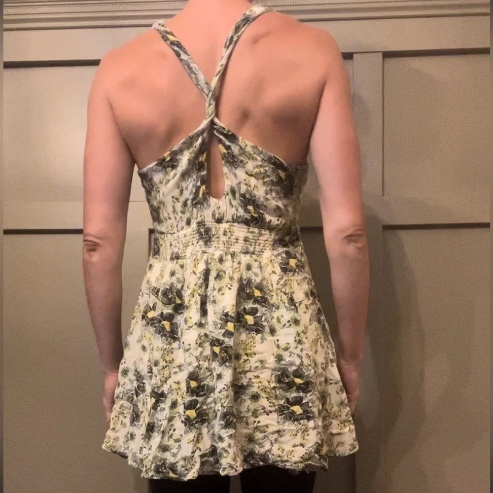 FREE People Washed Ashore Floral Printed Mini Dress Size Small